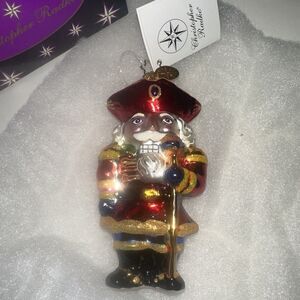 Christopher Radko Nutty But Nice Nutcracker Glass Ornament